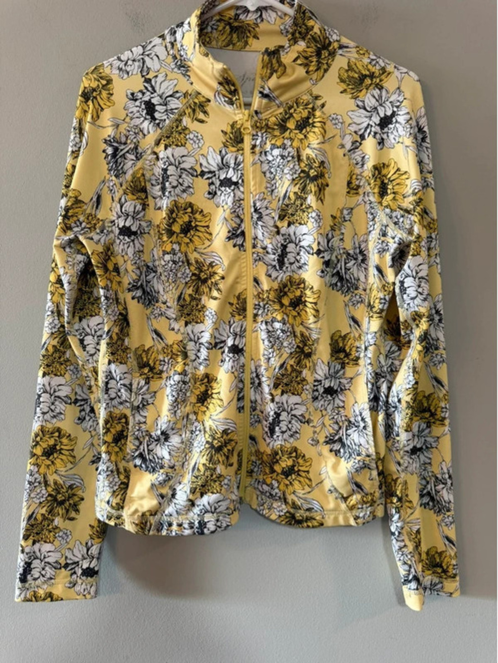 Women’s Floral Full-Zip Active Jacket – Size Small
